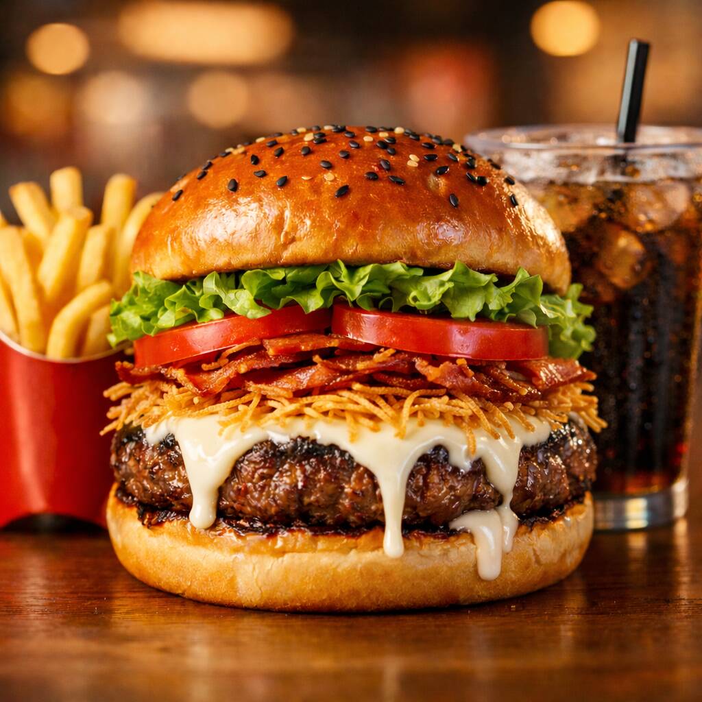 Combo Cheese TociBurguer Clasic + Papas + Gaseosa