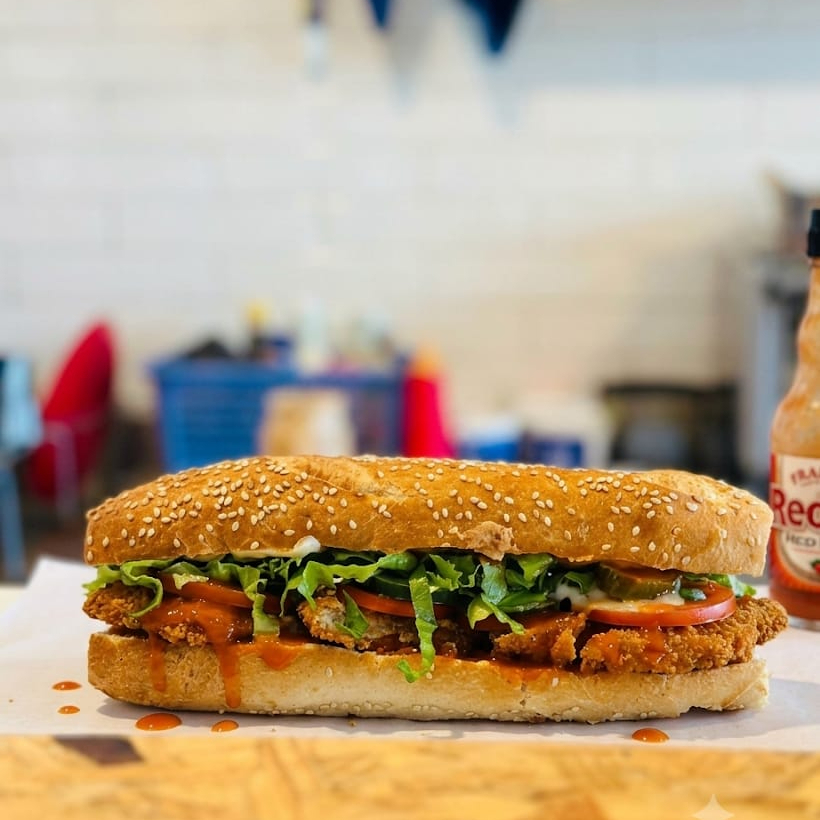 Baguette de pollo honey red hot