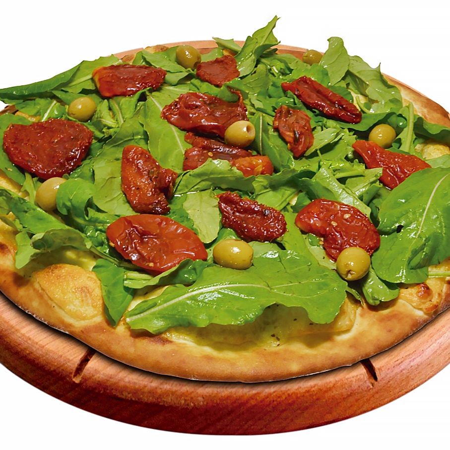 Mussarela de búfala, Rúcula e Tomate seco