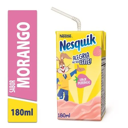Bebida Láctea Nesquik Morango 180ml