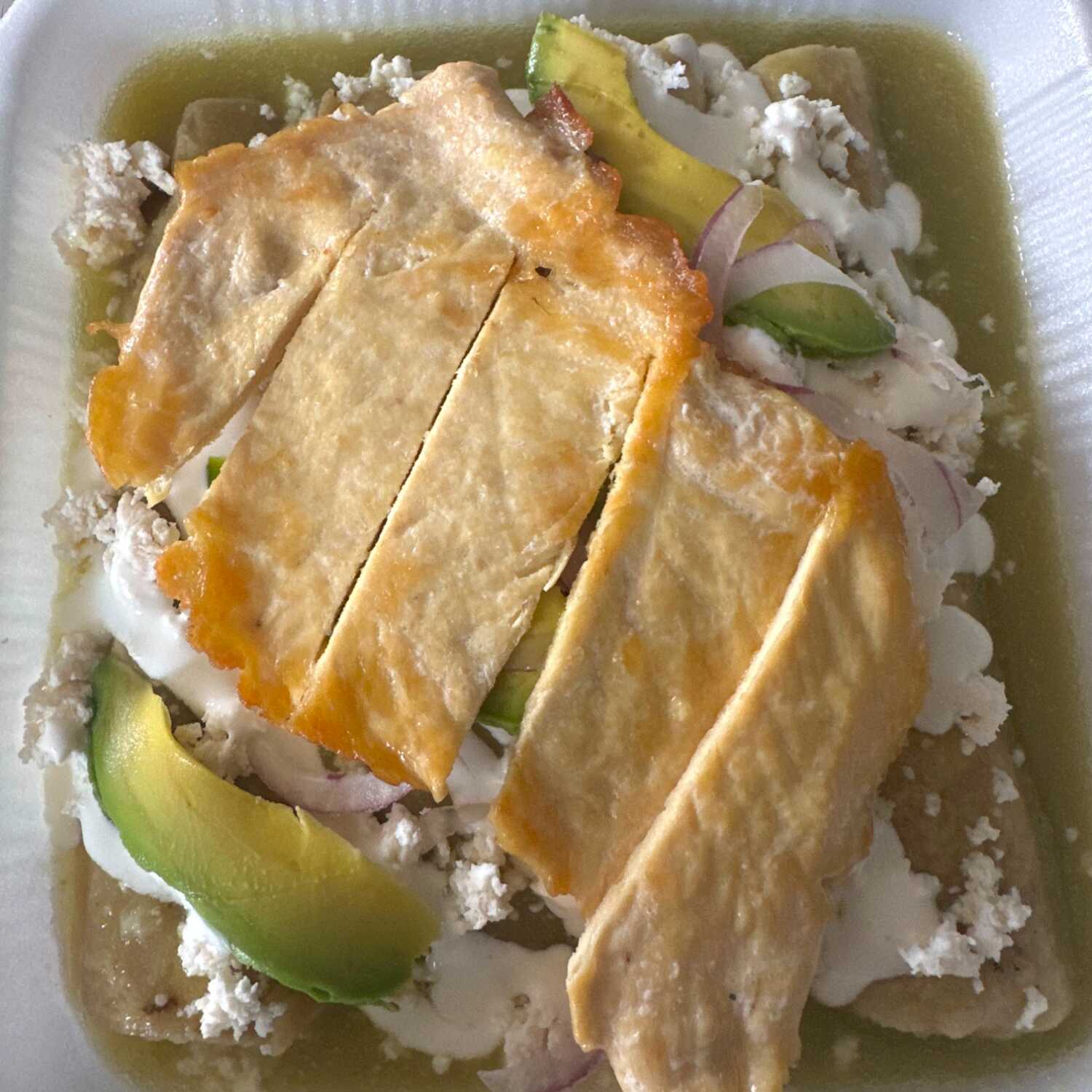 Chilaquiles con Bistec Asado