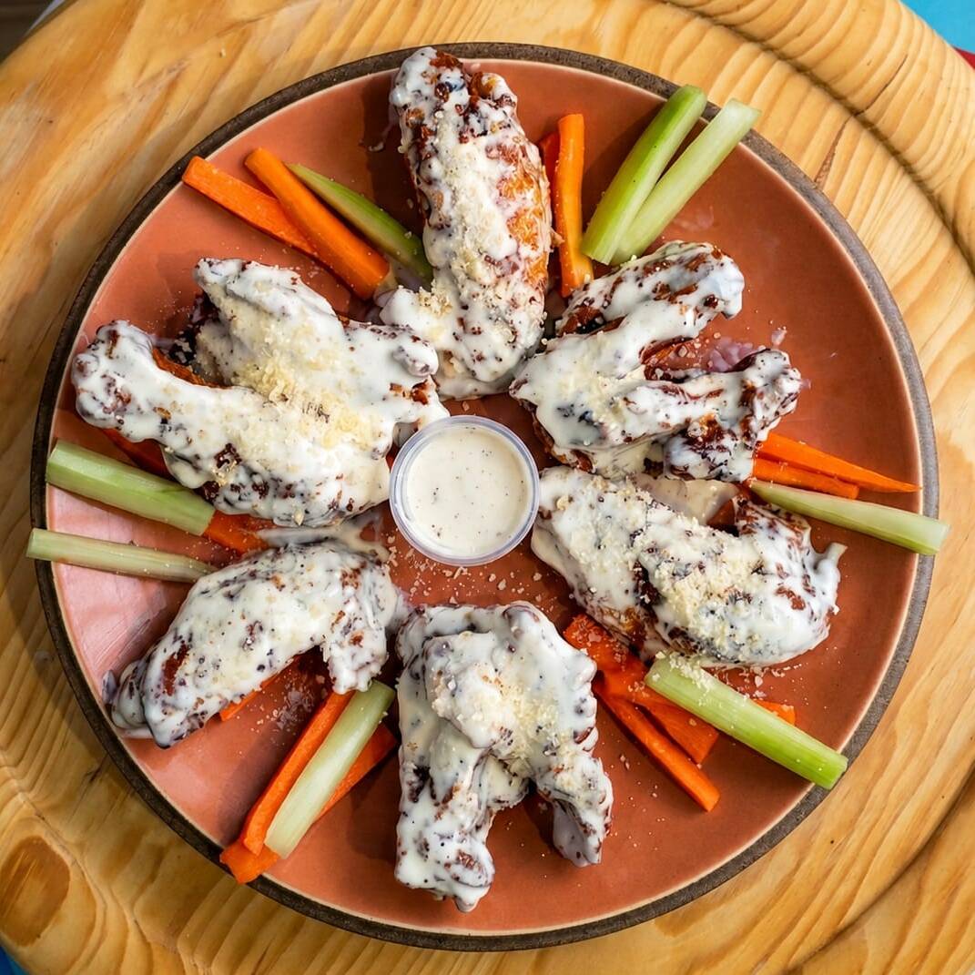 Alitas Queso Parmesano