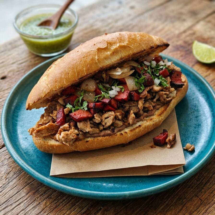 Torta de asado con salchicha asadera
