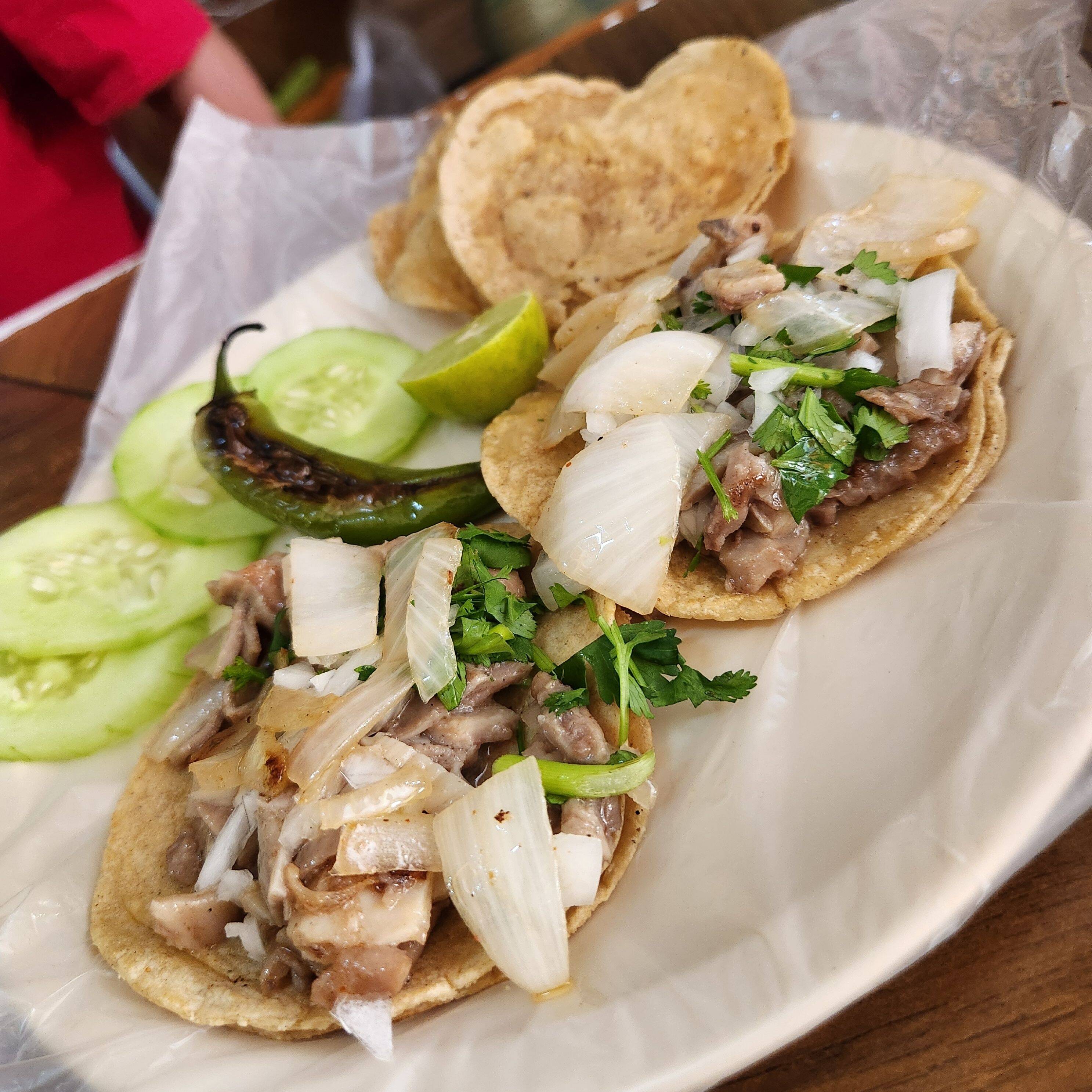 Combo 3 Tacos Lengua + 2 Tacos Buche