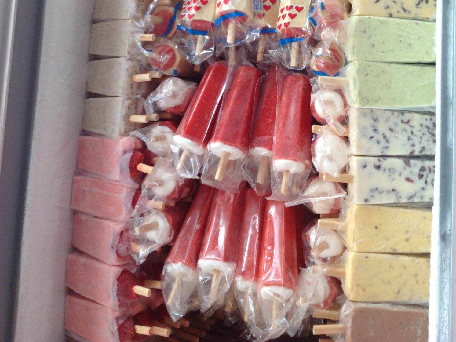 Paletas de Crema  Rellenas