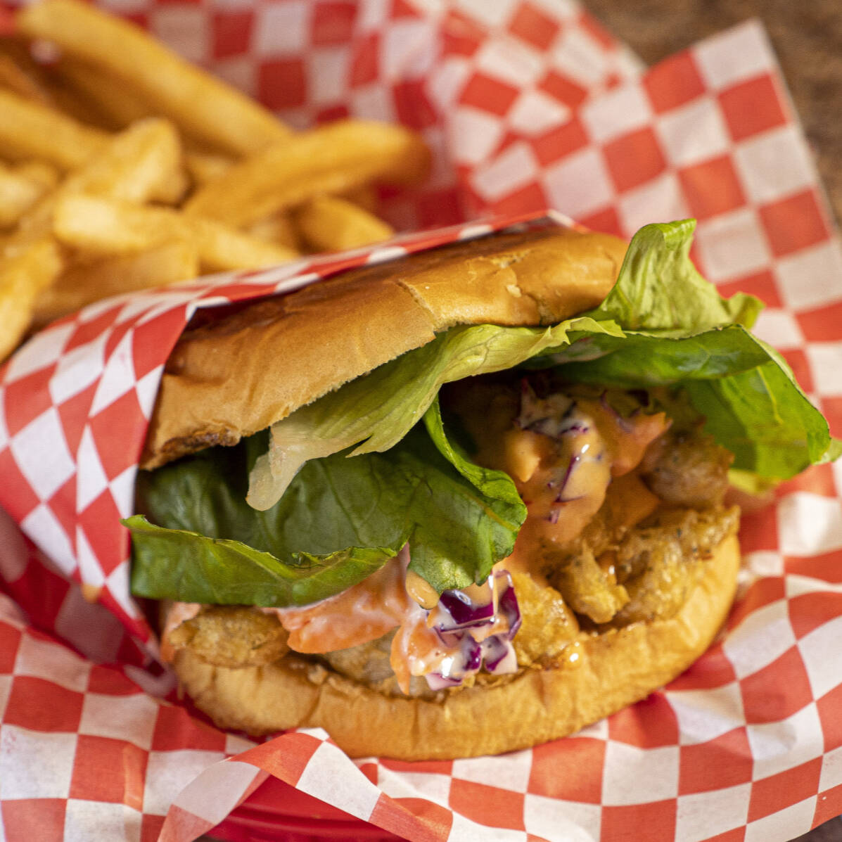 Hamburguesa de Camarón