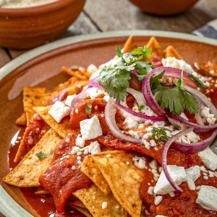 Chilaquiles Salsa Roja Sin Proteína