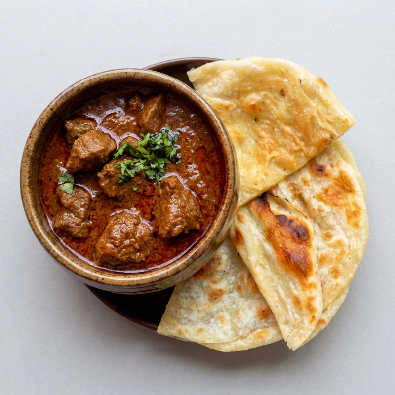 A deliciosa receita caseira de cabrito cozido originária do punjab com os temperos especiais da chef deepali.