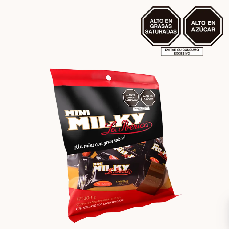 Barra Mini Milky La Ibérica 20 g 10 Piezas