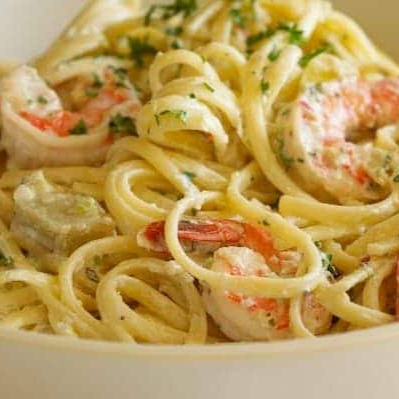 ESPAGUETI CON CAMARON CRISTAL