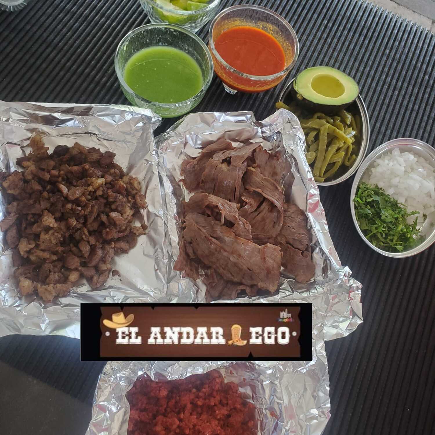 El Andariego 1/4 Cecina+1/4 Suadero+1/4 Longaniza