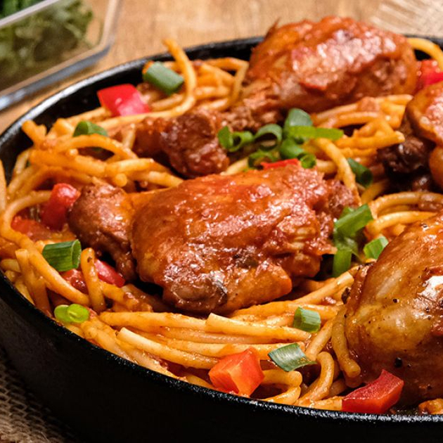 Macorronada Com Frango Assado