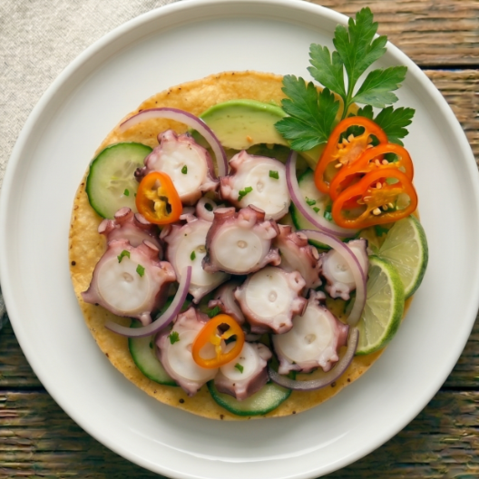 Tostada de Pulpo