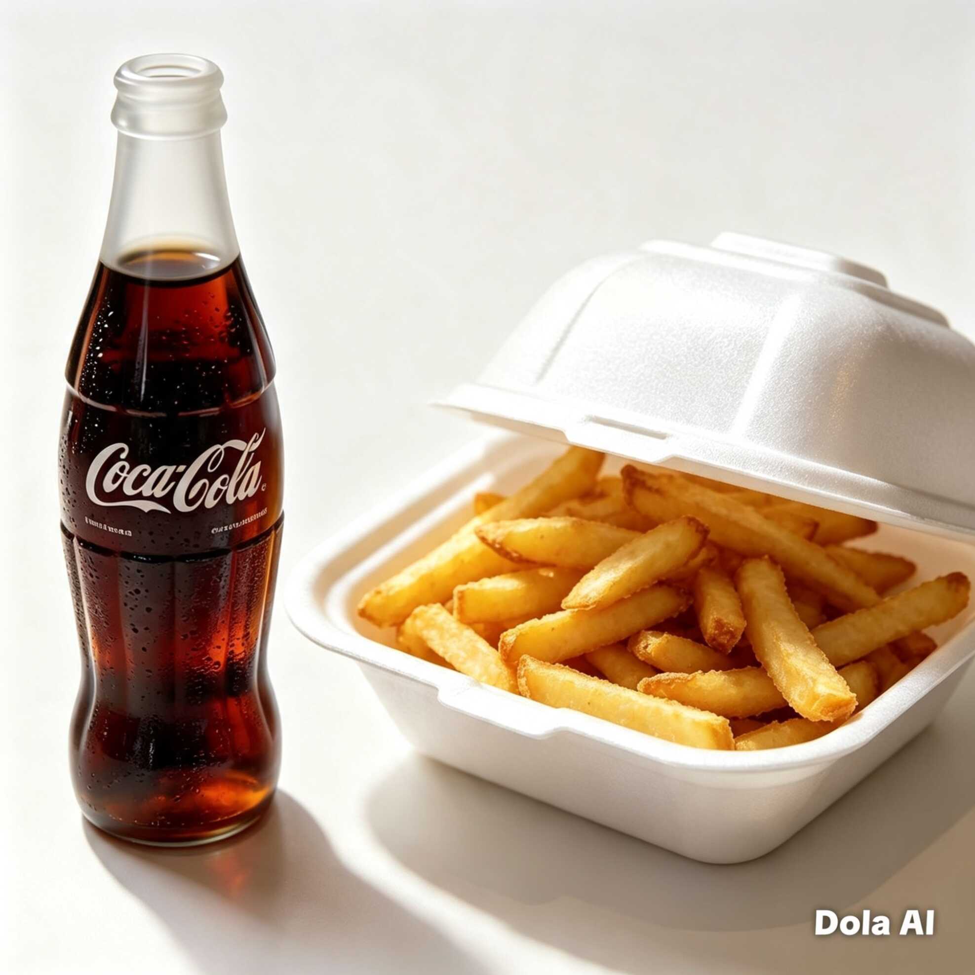 Papas ala Francesa y Refresco de 450ml.