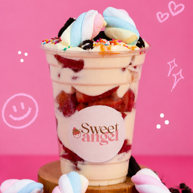 FRESAS CON CREMA + TOPPING GRATIS