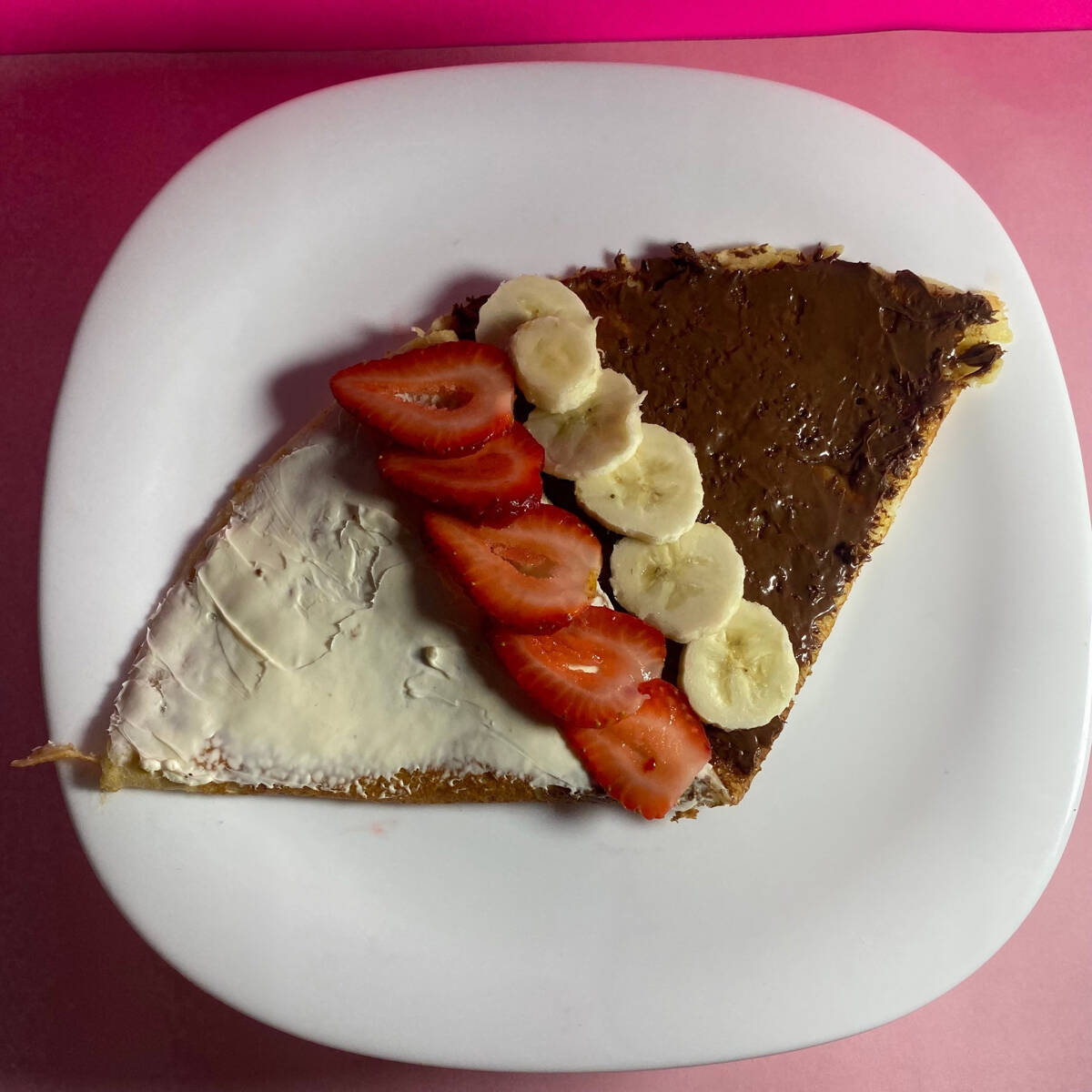 Crepa de NUTELLA con Queso Philadelphia y Fruta
