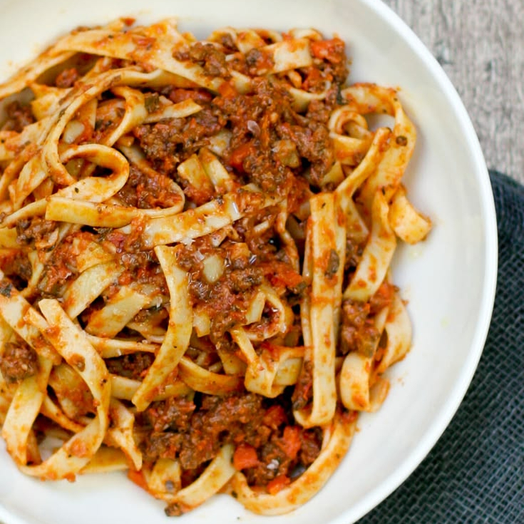 Fettuccine Bolognese