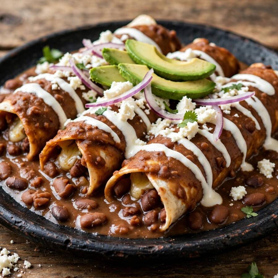 Enfrijoladas