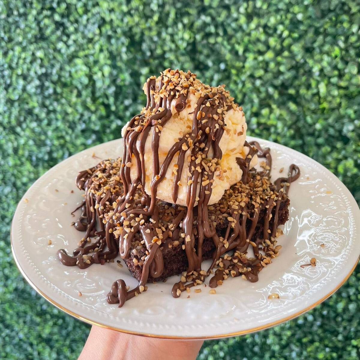 Brownie volcán