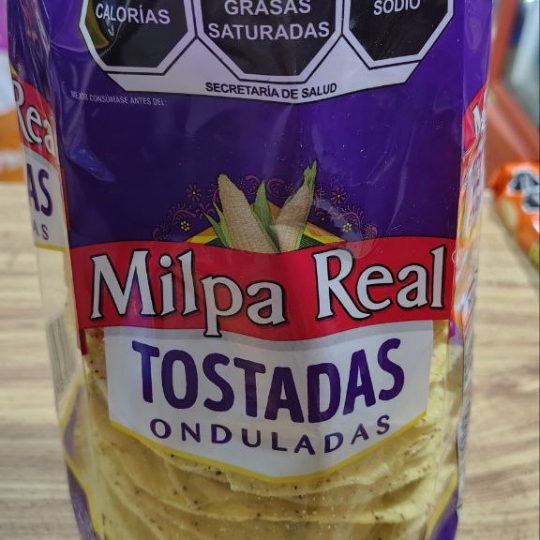 Tostadas onduladas milpa real 360 g