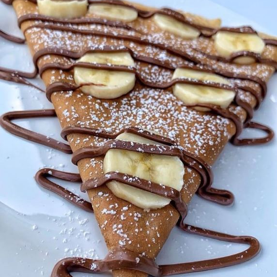 Crepalanis de Platano con NUTELLA