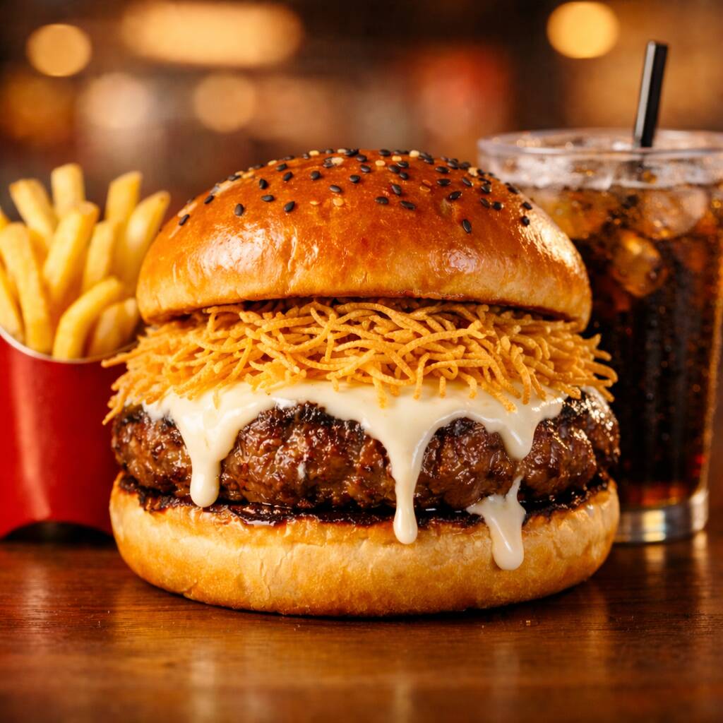 Combo Burguer callejera + papas +gaseosa