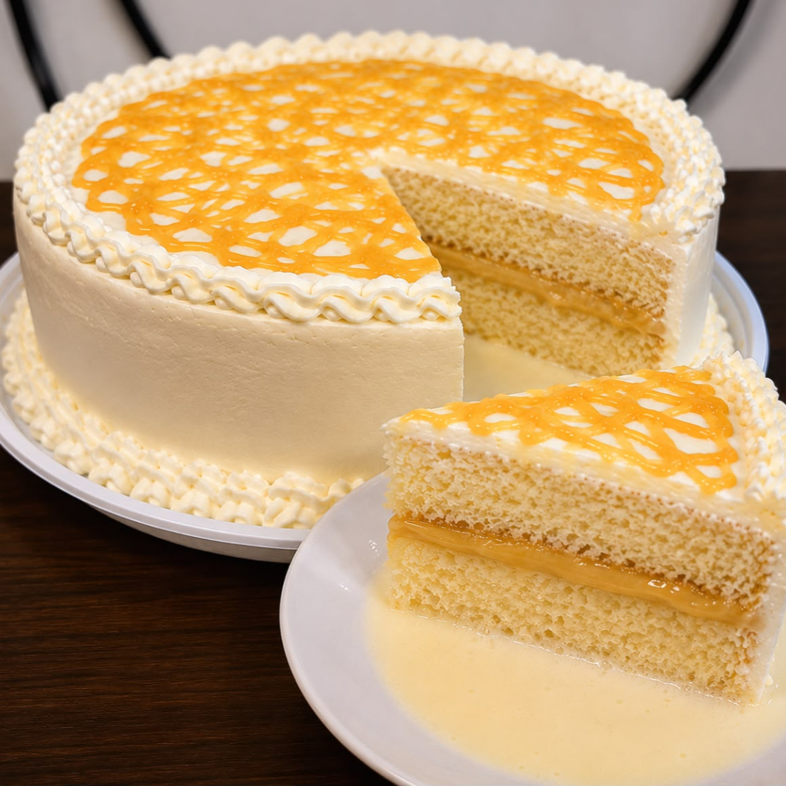 Tres leches de lúcuma