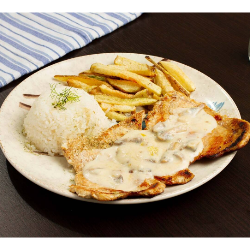 Combo Pechuga en Salsa de Champ + Gaseosa