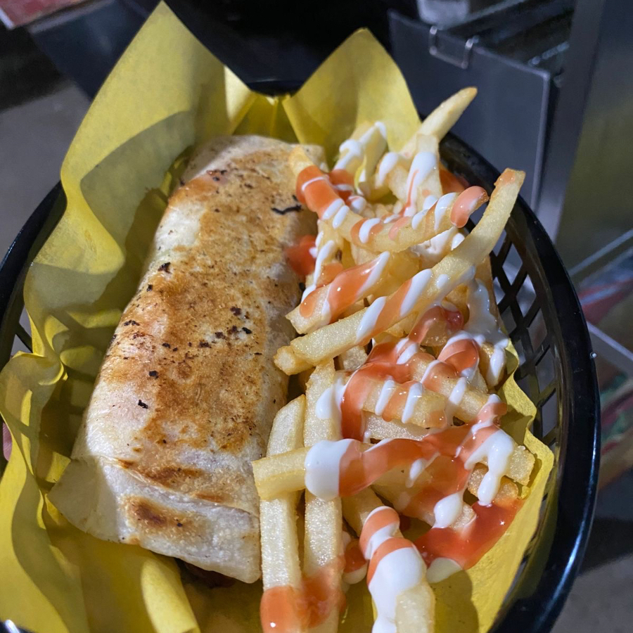 Burrito + Papas Fritas + Refresco 250ml