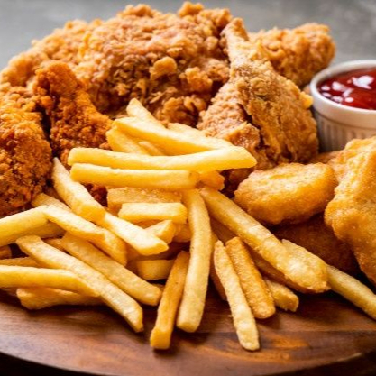 Pollo o Pescado Empanizado con Papas
