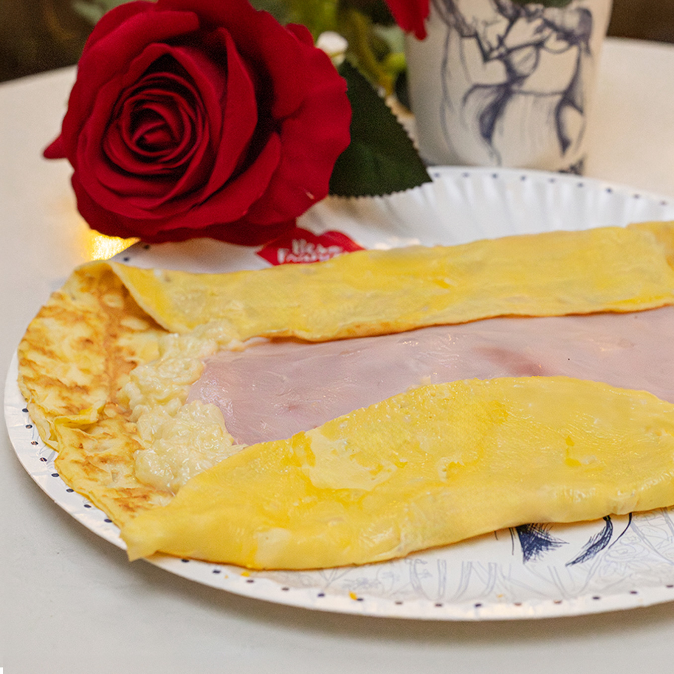 Jamón, Queso Con 3 Huevos