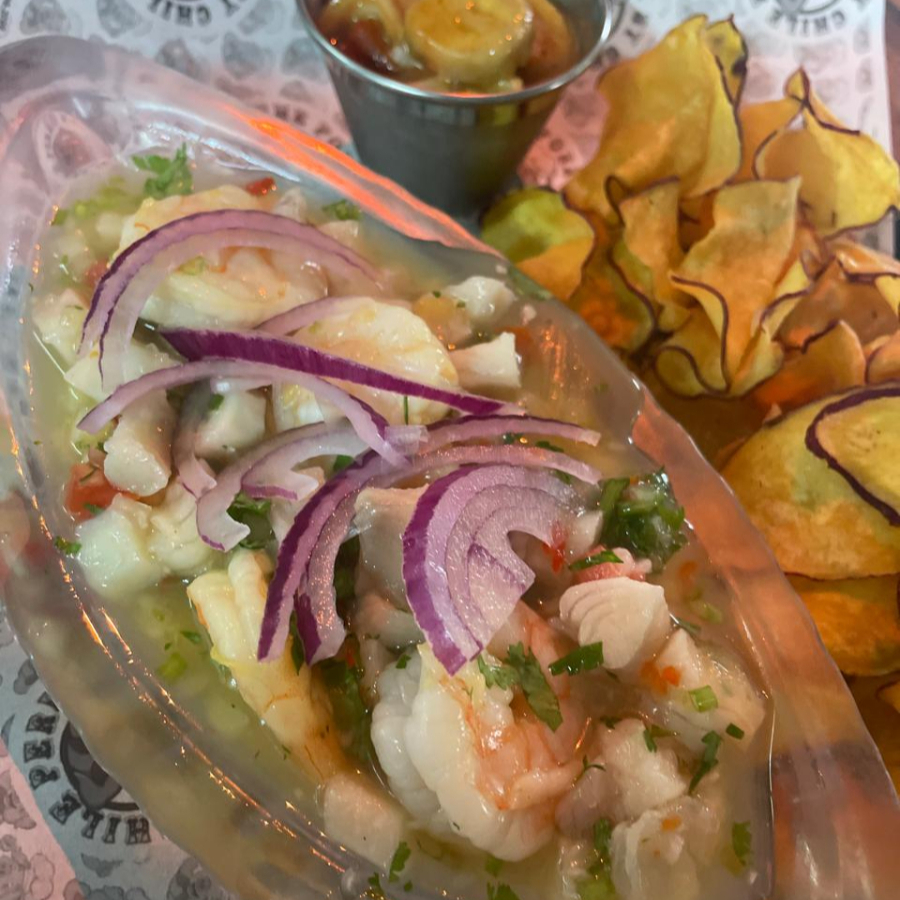 Ceviche Mixto de Camarón y Pescado