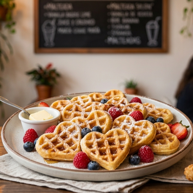 MINI HOT CAKES DE CORAZON