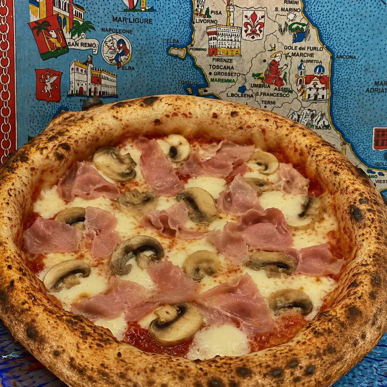Pizza Cotto e Funghi