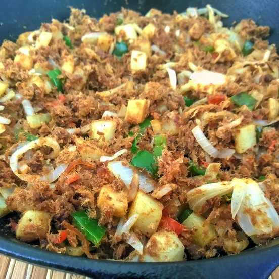 Machaca con Verduras