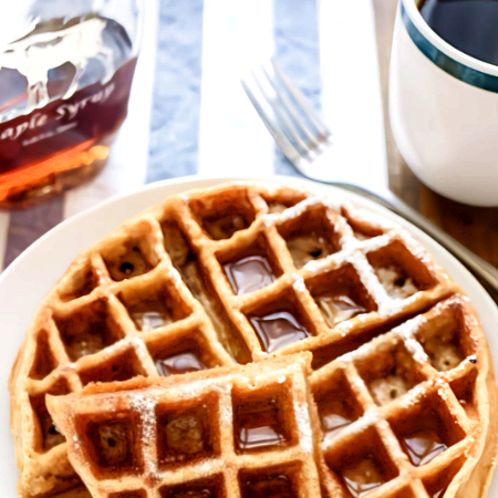 2 Waffles con Café Gourmet Expresso