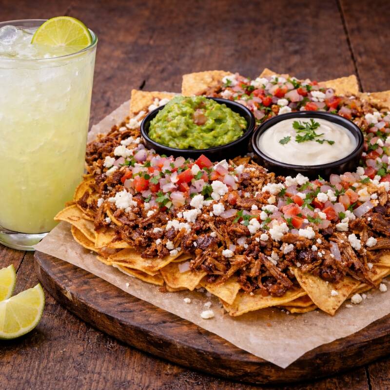 Nachos Benditos + Limonada Natural