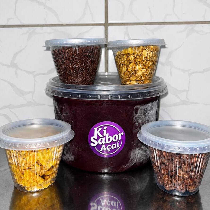 Açaí 1 Litro + 4 Complementos Grátis!
Perfeito para compartilhar ou matar aquela vontade de um açaí de verdade! 😋 Receba 1 litro de açaí cremoso e escolha 4 complementos grátis para deixar do seu jeito.
📦 Importante: Todos os complementos são enviados separadamente, para que você monte seu açaí como preferir, mantendo a qualidade, a crocância e o sabor de cada ingrediente.
