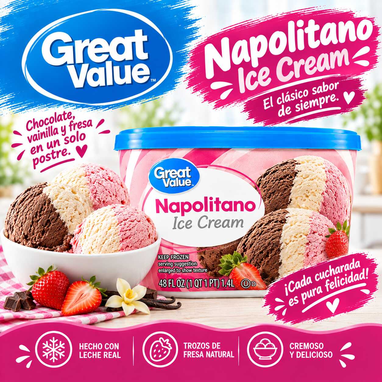 Tarro de Nieve de Napolitano