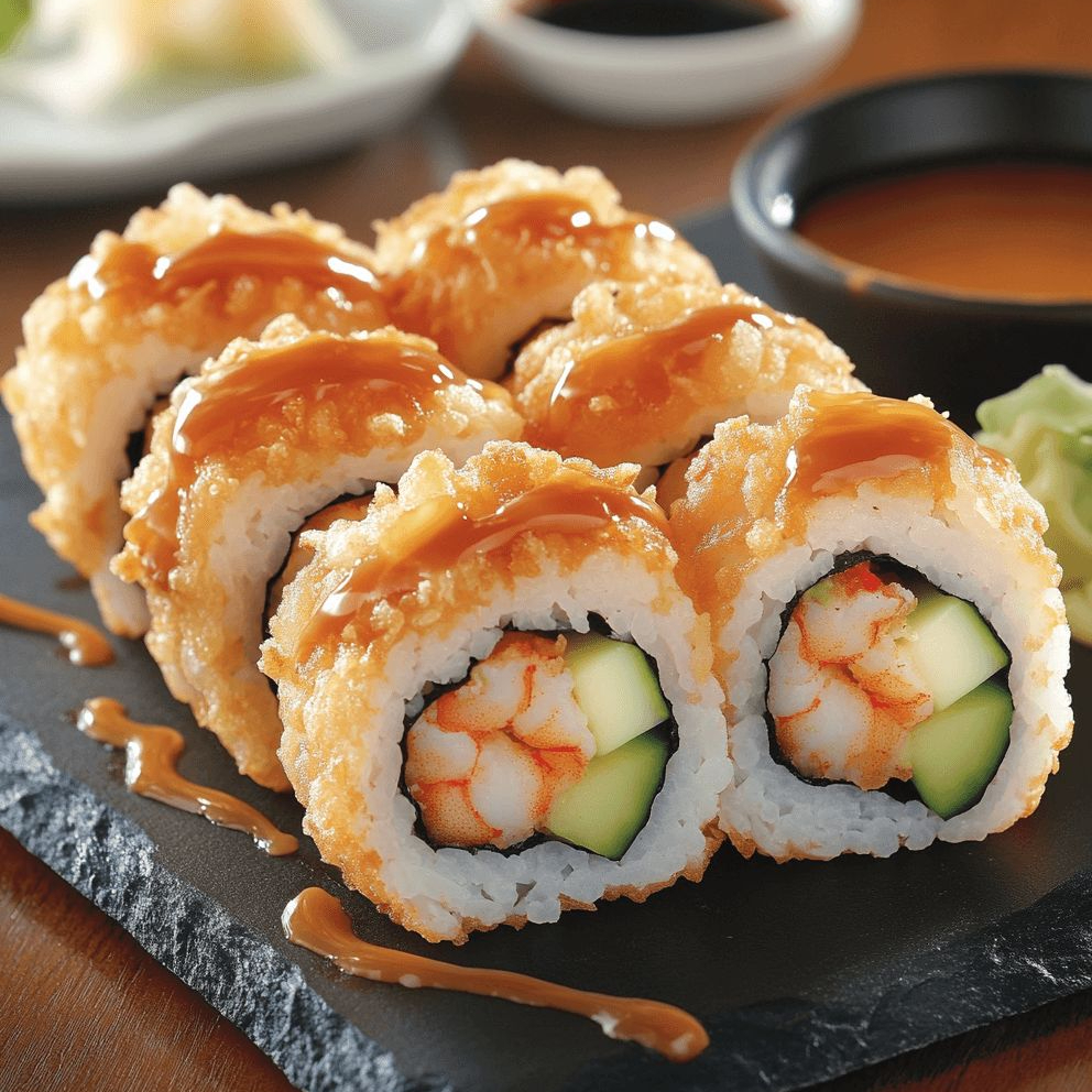 10 Piezas Surimi Tempura Queso Crema + Té Frío