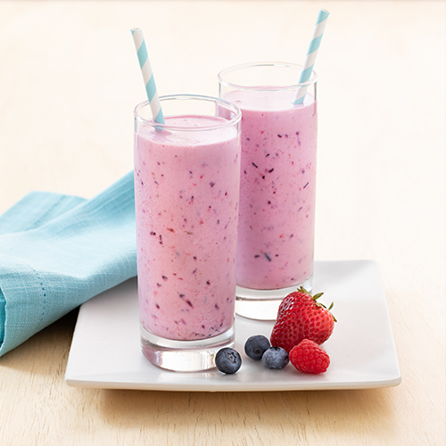1 Jugo de Frutos Rojos en Leche 16 Oz