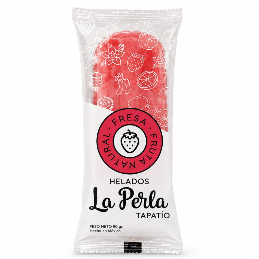 Paletas de Hielo - Fresa
