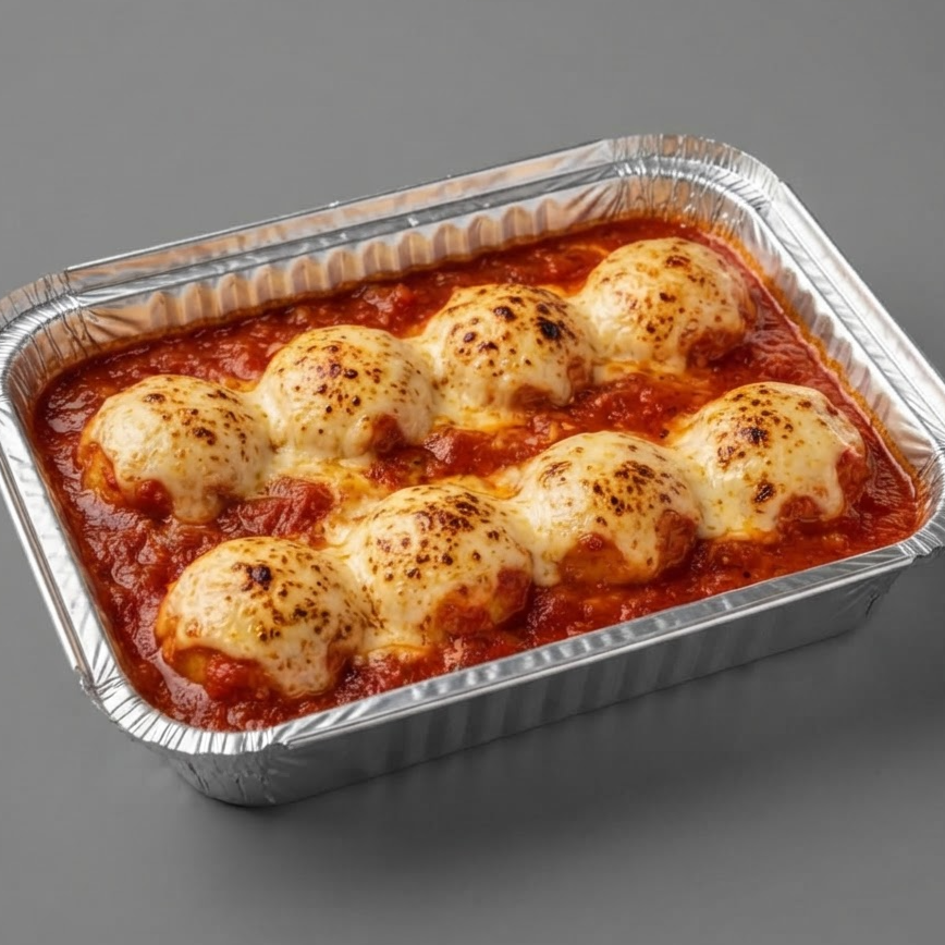 Nhoque Recheado ao molho sugo gratinado com muçarela, diversos sabores deliciosos á sua escolha.