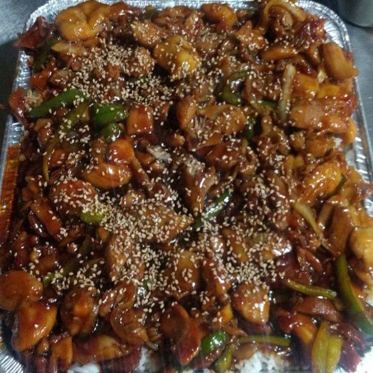 Charola Teriyaki de Camarón