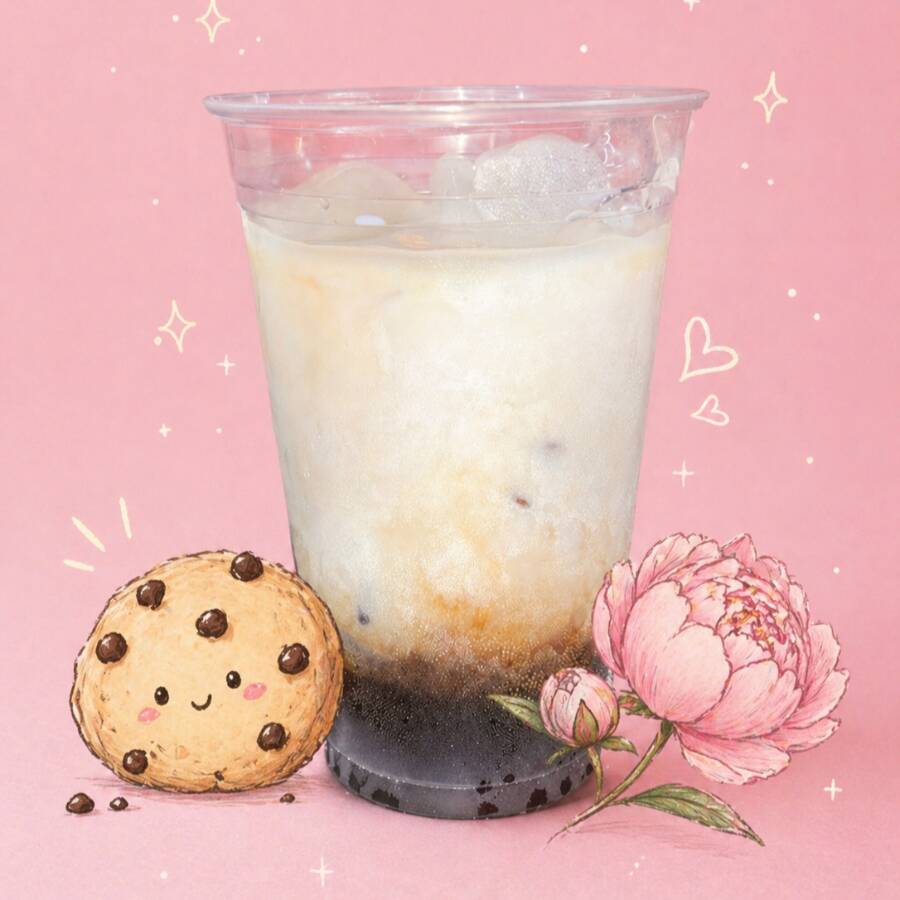 Cafe Frio Con Pan Dulce