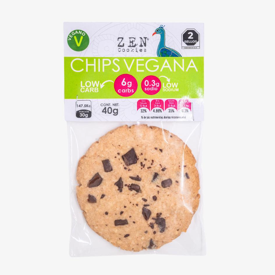 Galleta de Chocolate Chips Vegana