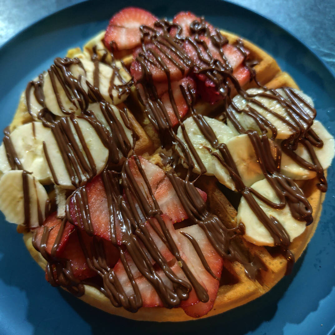 Waffle Dulce: 3 ingredientes