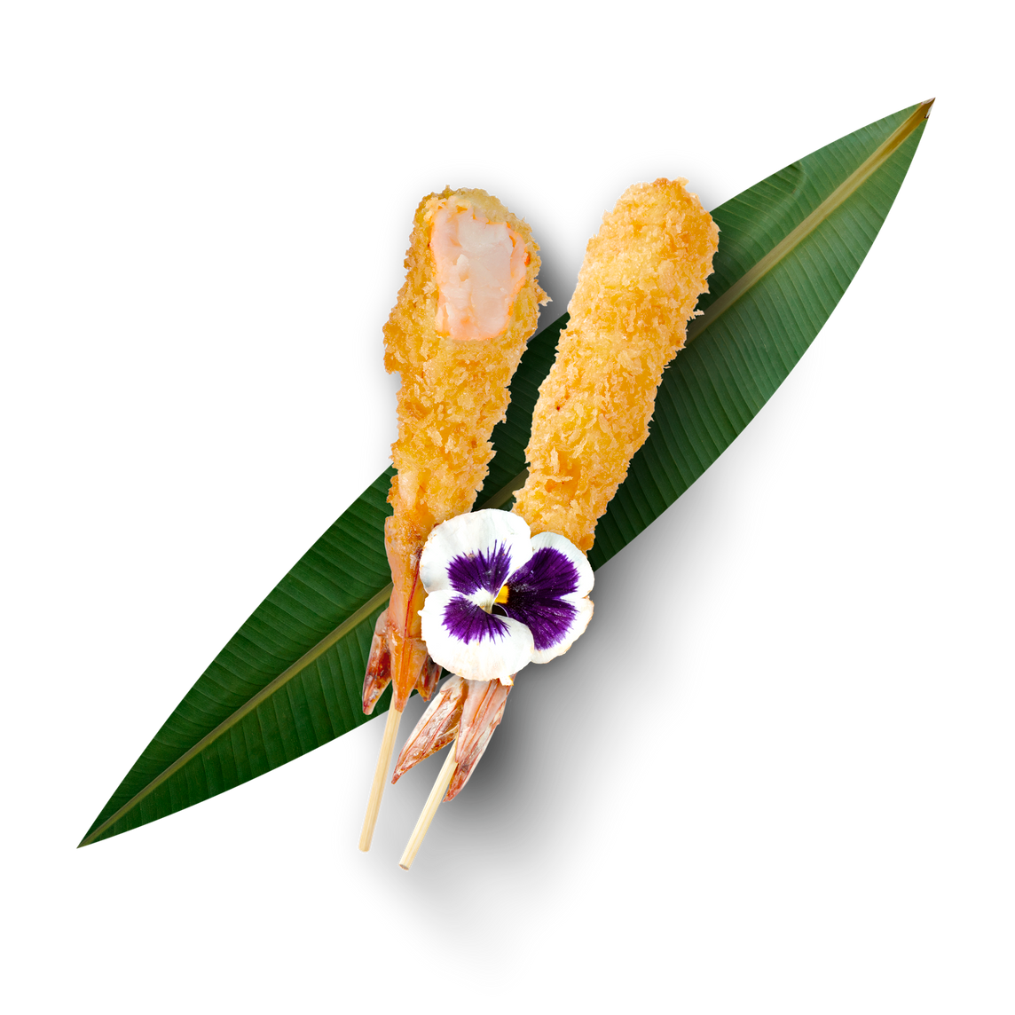 KUSHIAGE DE CAMARÓN + QUESO