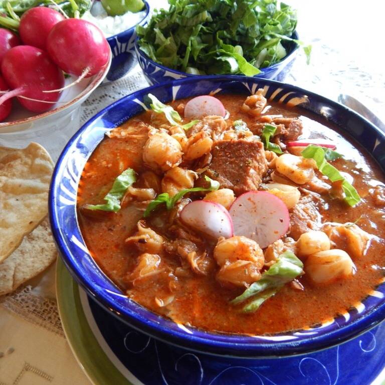 Pozole estilo jalisco