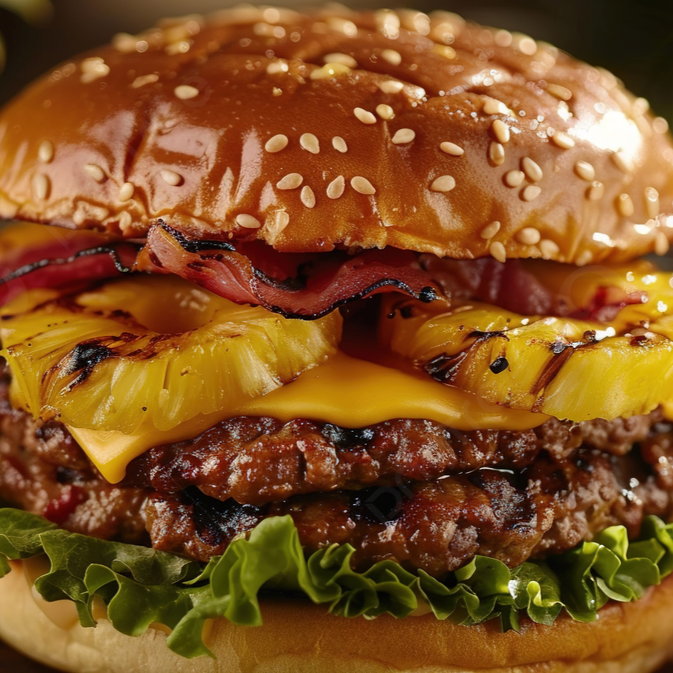 HAMBURGUESA HAWAIIANA